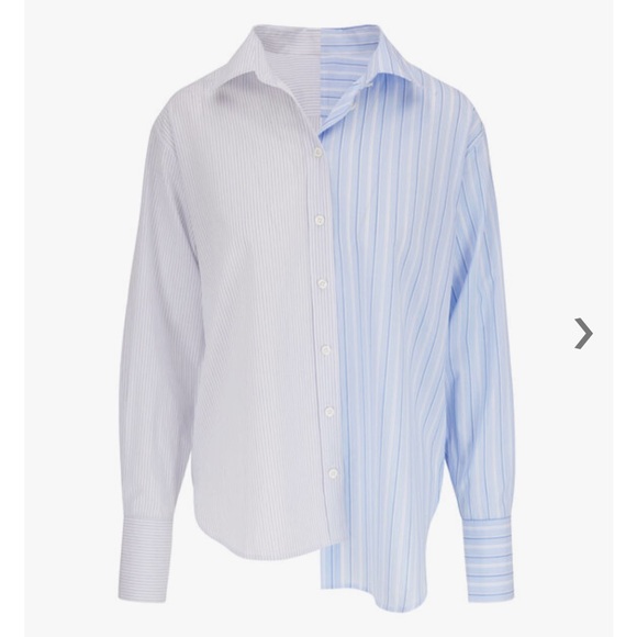 FRAME Le Mix Blanc Multi Oversized Shirt - Picture 2 of 11